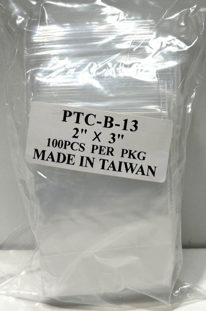 100 Reclosable 2″ x 3″ Zip Bags Reusable Jewelry Coin Lock able Mini 2″x3″