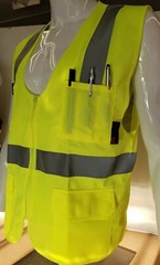 High Visibility Reflective Neon Orange Safety Vest (Small-4XL)
