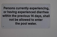 Persons Currently Experienced Diarrhea withing The Previous 14 Days, Shall not e