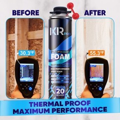 Spray Foam Insulation Can (12 x 23.1 oz. (655 g)) Expanding Foam Sealant