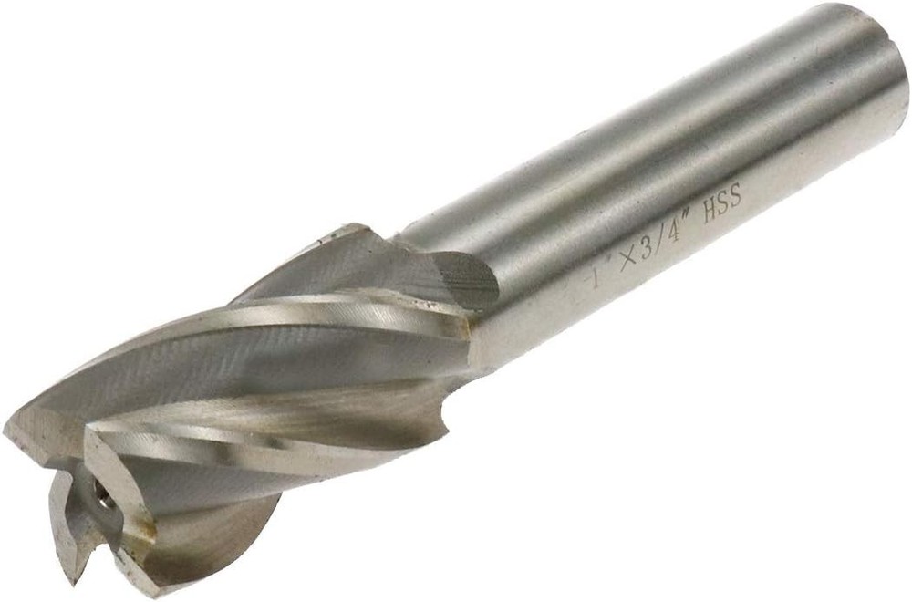 End Mill 1″ Cutting Dia 3/4″ Shank Dia Straight Shank 4 Flute End Mill Drill Bit