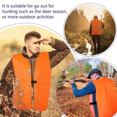 2 Pcs Medium Unisex Adult Orange Hunting Vest for Men Women Blaze Orange High…