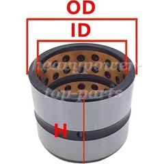 1PC ID 90mm OD 100mm – 130mm Excavator Bucket Pin Bushing Bearing Sleeve Alloy