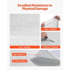 Uimoso 9 x 150 ft House Wrap 0.13 mm Thick Protective Vapor Barrier Cover