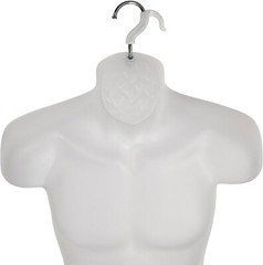 3 Clothing Displays Torso Forms Fits S – L Hanging Male Mannequin Frosted Hollow