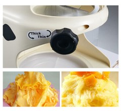 φ 10” Ice Shaver Machine Snow Cone Maker Shaved Ice Machine Ice Crusher 110V