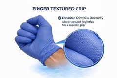 Cuff First Nitrile Exam Gloves 125 Ct Blue Latex-Free Powder-Free