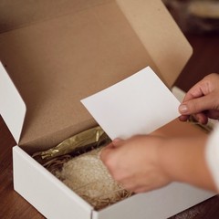 White Corrugated Mailers 4 x 3 x 2″ For Mailing/Shipping ECT-32B 50/Case
