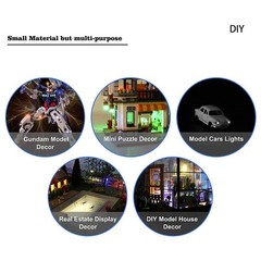 20PCS 12V Pre-Wired For SMD LED Diode 0603 MicroMini LEDS Warm White Light