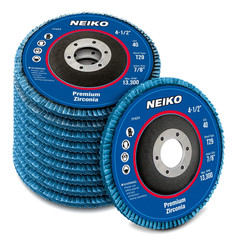 Neiko 11142A Premium Zirconia Flap Disc | 4.5″ X 7/8-Inch, 40 Grit, Bevel Type #