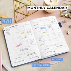 Daily for 3 Months – Undated Monthly Weekly & Daily Planner to Hit Goals. Org…