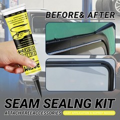 Automotive Adhesive Sealant Black, 100ml Auto Body Glue Heat Resistant, Silic…