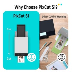 Liene PixCut S1 Color Sticker Printer & Cutting Machine,All-in-One Sticker Maker