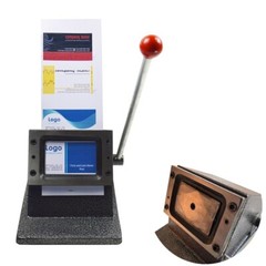 Manual PVC Business Card Die Cutter All Metal Desktop Round Corner Cut 86×54mm