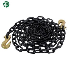 G80 Transport Binder Chain 1/4″ × 14 Ft | Tow Chain with Clevis Grab Hooks