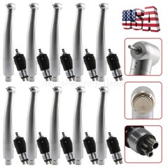 10 Pcs NSK Style Dental High Speed Turbine Handpiece+4 Hole Quick Coupling YBNK4
