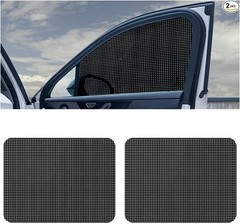 2PCS Reusable Static Cling Car Window Shades, UV & Heat G Size: Mesh Hole-2PCS