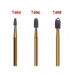 Dental Carbide Burs Trimming & Finishing Egg Football FG 7404 7406 7408