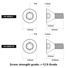 Screws Set 30Pcs for Red Dot Sight Optics and Mount Includes #440 in 6.35mm/7…