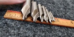 KEO 7 PC COMBINED DRILL & COUNTERSINK SET CENTER DRILL #0, 1, 2, 3, 4, 5, 6