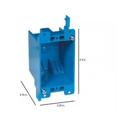 1-Gang 14 cu. in. Electrical PVC Old Work Electrical Switch and Outlet Box
