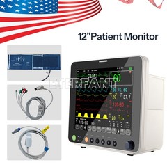 12″ Patient Monitor ICU CCU Vital Sign For Hospital/Rolling Trolley Cart Stand
