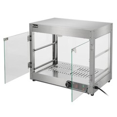 2 Tier Electric 800W Food Warmer Display Case Commercial Food Pizza Showcase New