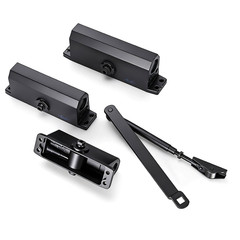 Automatic Door Closer for Home Adjustable Spring Hydraulic Door Closer Aluminum