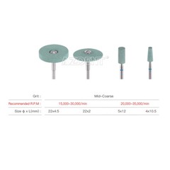 Dental Ceramic Diamond Grinder Zirconia Porcelain Polisher HP / RA 2.35mm