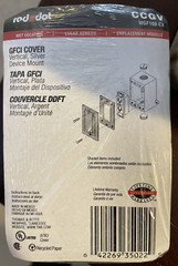 Red Dot GFCI Cover Vertical Device CCGV WGF100-CV Wet Location Weatherproof