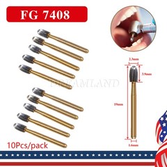NEW Dental Trimming & Finishing Football Carbide Burs #7408 T&F 12 Bladed 10Pcs