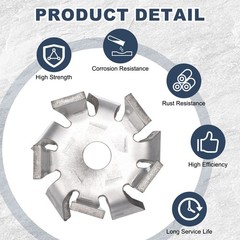 Dispersing Disc, 30mm / 1.18 ” 304 Stainless Steel Impeller with 6mm Shaft Hole