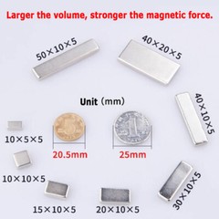 Rectangle NdFeB Block Magnet N35 Strong Craft Rare Earth Magnets Various Sizes