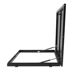 Aluminum Alloy Roof Hatch 27.5*27.5in Roof Access Hatch Roof Security Door Black
