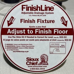 Sioux Chief Finish Line 832-3HNR Nickel Bronze Ring Strainer Drain Fixture 3″