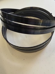 3EA. 64-1/2″ X 1/2″ X .025 X 10T RAKER CARBON FLEXBACK BANDSAW
