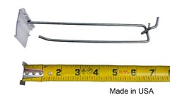 200 PACK 6 Inch Flip Scan™ Metal Peg Hooks w/Label Holder 1/8″ to 1/4″ Pegboard