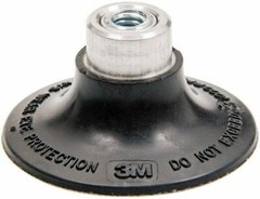 3M 2″ Diam Quick-Change Type P Disc Backing Pad Medium Density, 25,000 RPM, R…