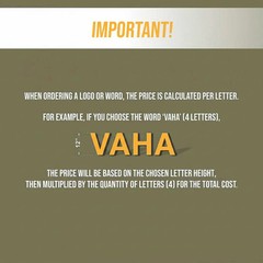 VΛ Custom Channel Letters Sign, 3D LED Storefront Logo Acrylic Metal PVC Signage