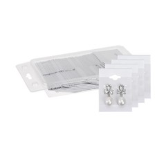 MOOCA 100 pieces of 1.5 x 2-inch plain white velvet 1 1/2″W x 2″H, White