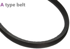 A 1041 Li Inside Circumference 13mm Width 8mm Height Rubber V-Belt Wrapped Black