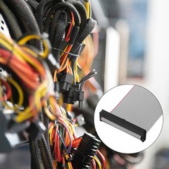 IDC Wire Flat Ribbon Cable FC/FC Connector A-type 16-Pin 2.54mm Pitch 50cm Gray