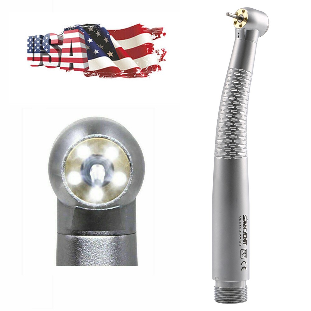 2/4Holes Dental 5 Shadowless LED Lights High Speed Air Turbine Handpiece