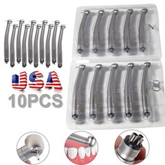 10 ASkeadnt NSK Style Dental High Speed Handpiece Push Button Standard 4 Hole M4
