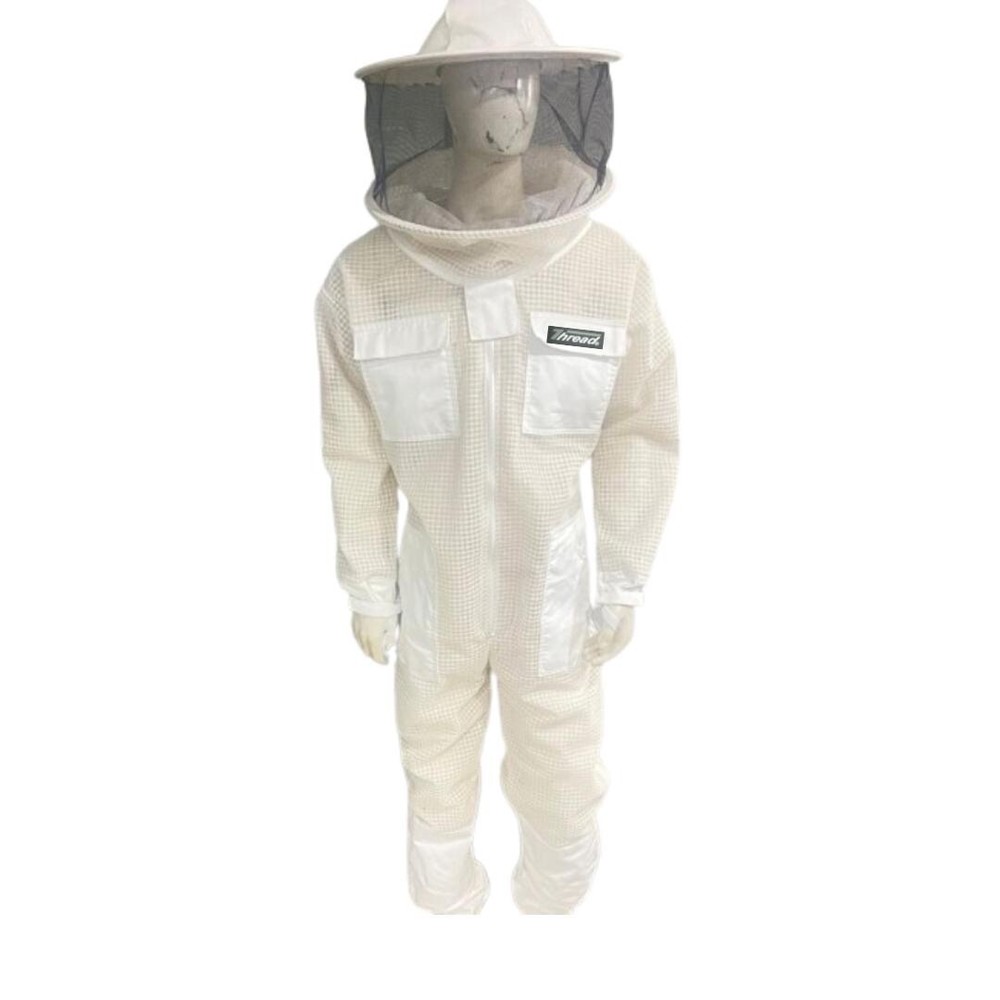 Pro’s Choice premium Ventilated Beekeeping Full SUIT + GLOVES Size; M Thread(R)