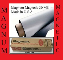 1 ROLLS 12″ width x 5 FEET 30 Mil. Magnetic Sign Sheet Cars Magnum usa white