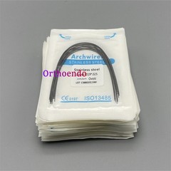 100 Pcs Dental Ortho S.S Arch Wire Round Rectangular Stainless Steel Wires Ovoid