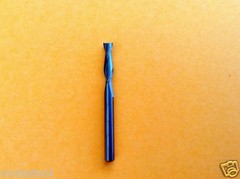 CARBIDE END MILL 1/8″ DIAMETER 3/8″ LOC STUB 2 FLUTE RHS RHC STANDARD HELIX USA