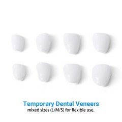 100 Pieces Dental Resin Teeth Temporary Crown Tooth Veneers Whitening Set A1 A2
