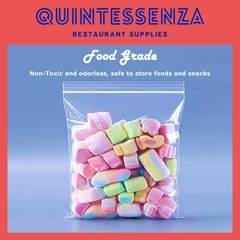 12” x 14” = 2 Mil Thick Clear Zipper Reclosable Poly Bags by Quintessenza